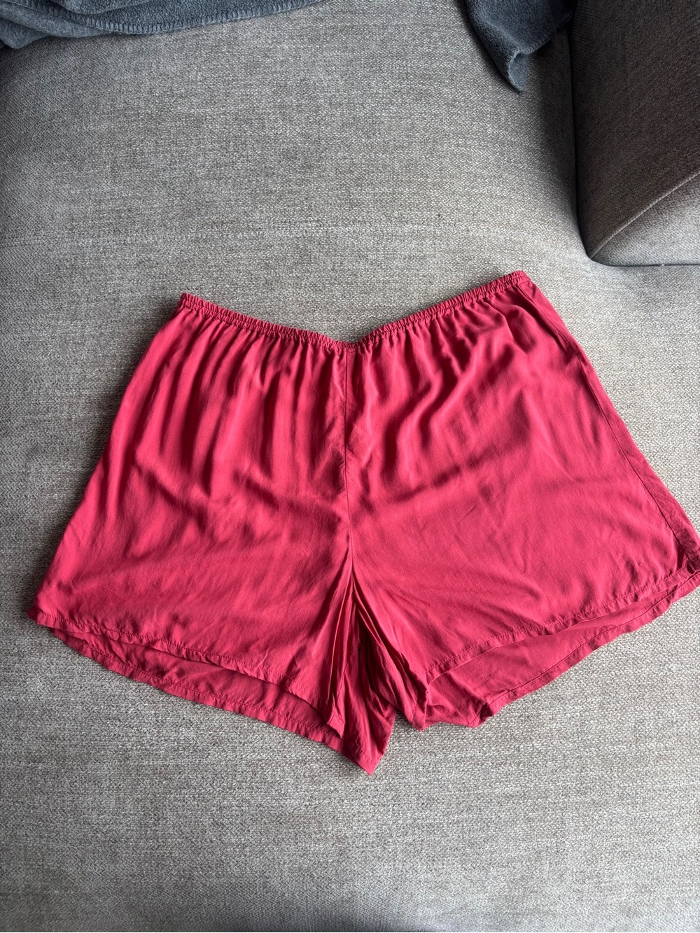 J. Crew Red Elastic-Waist Lounge Shorts Size 10